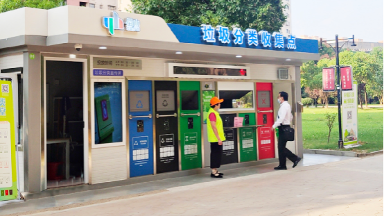 華展貓先生，垃圾分類運(yùn)營，社區(qū)垃圾分類房